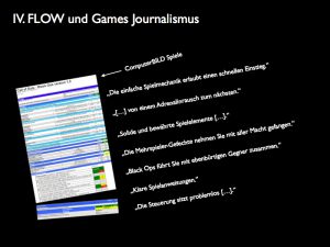Warum ich lieber gegen den Flow schwimme! @ researching games Barcamp